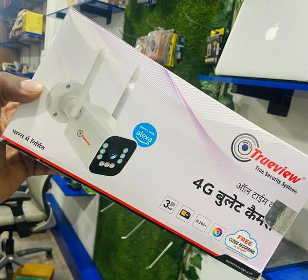 3MP Smart 4G Bullet All Time Color Security Camera with , Two-Way Audio & Cloud Storage With STQC.