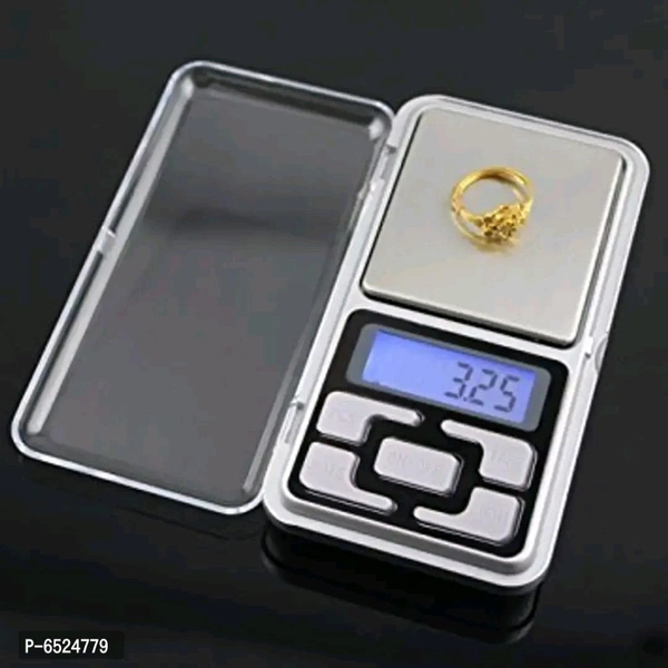 Mini Pocket Weight Scale Digital Jewellery/Chem/Kitchen Small Weighing Machine with Auto Calibration | kitchen scale | for weighing Gold  Silver Jewelry Type:  Other Net Contents:  Pack Of 1 Material:  AcrylicLength: 10.0 (in cm)Width: 10.0 (in cm)Height: 10.0 (in cm)Within 5-7 business days However, to find out an actual date of delivery, please enter your pin code.Intuitive, flip - White