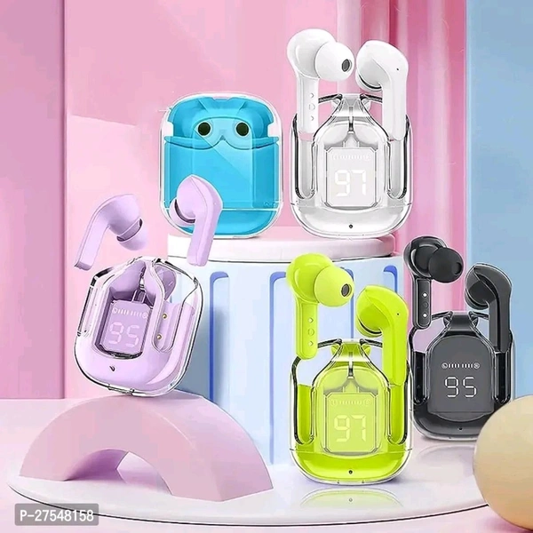 Transparent futuristic technology air pods pro max - Pink Flamingo