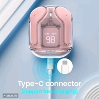 Transparent futuristic technology air pods pro max - Pink Flamingo