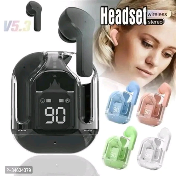 Transparent futuristic technology air pods pro max - Pink Flamingo