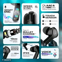 Transparent futuristic technology air pods pro max - Apple