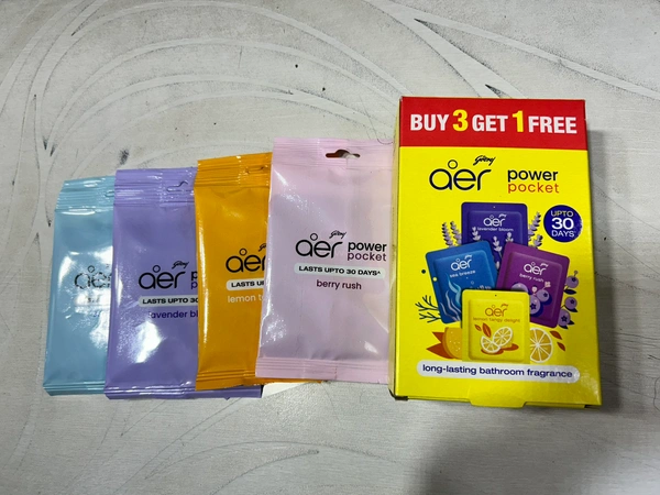 godrej aer power pocket (Buy 3 Get 1 Free) - 40g