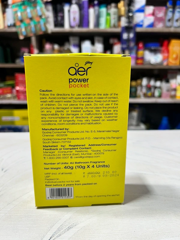 godrej aer power pocket (Buy 3 Get 1 Free) - 40g