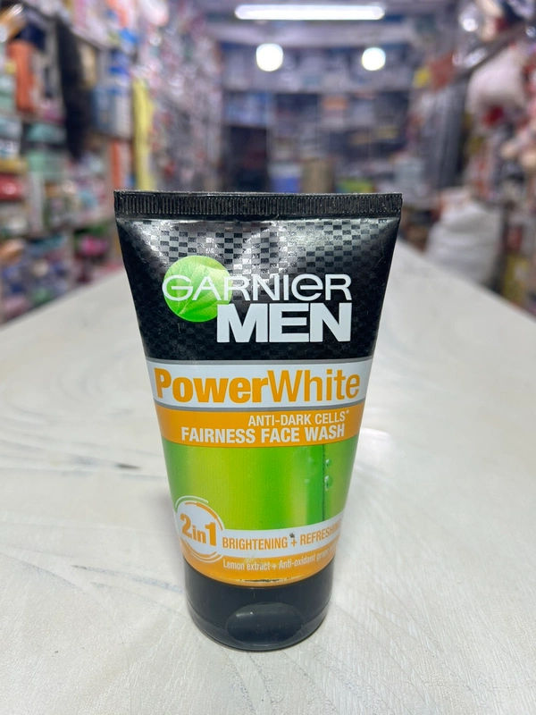 Ganier Men Power White Face Wash  - 100gm