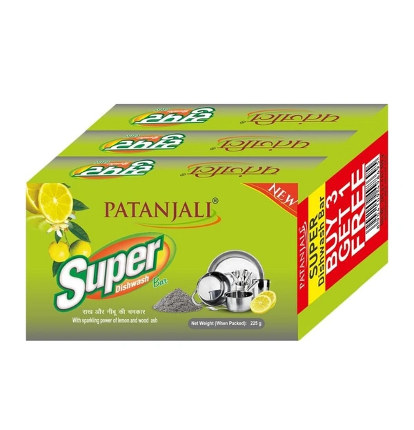 Patanjali Super Dishwash Bar - 70gm