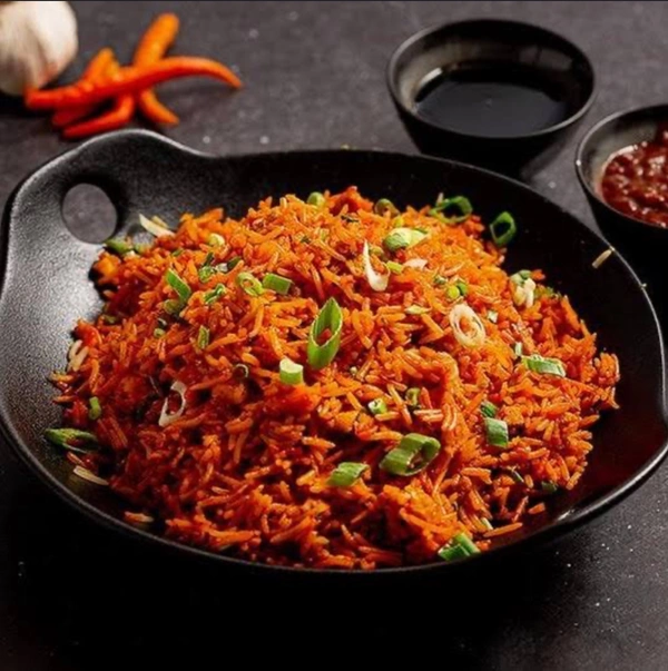 Burger House Special Veg Schezwan Fried Rice  - Full Plate
