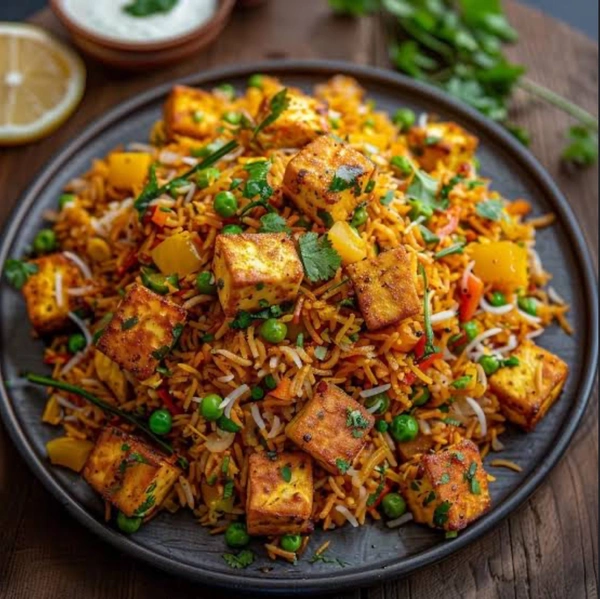 Burger House Special Paneer Fried Rice  - Half Plate