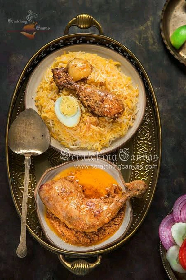 Guddu Biryani  Guddu Chicken Biryani With Chicken Chap