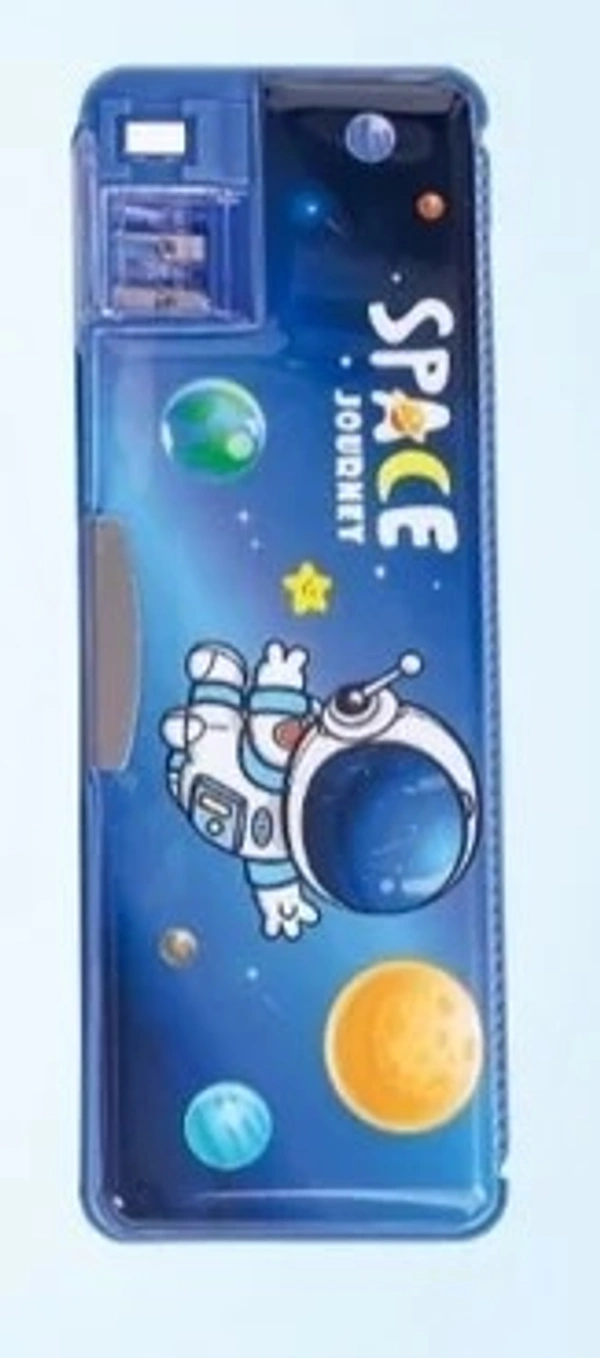 Space Journey Pencil Box - Blue