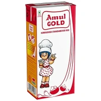 Amul Gold Homogenised Standardised Milk, 1 L