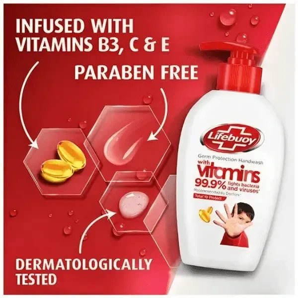 lifebuoy total 10 protect germ protection handwash 190 ml