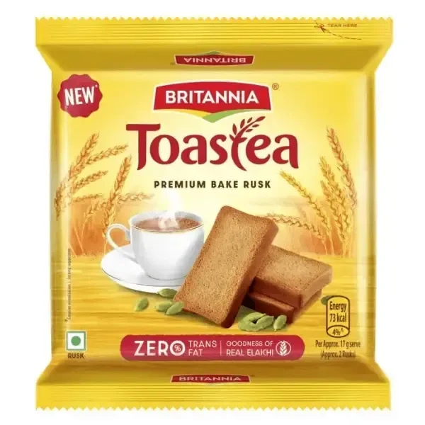 britannia toastea premium bake rusk - 250 gm