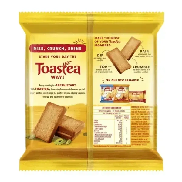 britannia toastea premium bake rusk - 250 gm