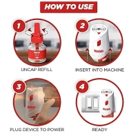 mortein smart+ peaceful nights mosquito repellent refill - 45ml