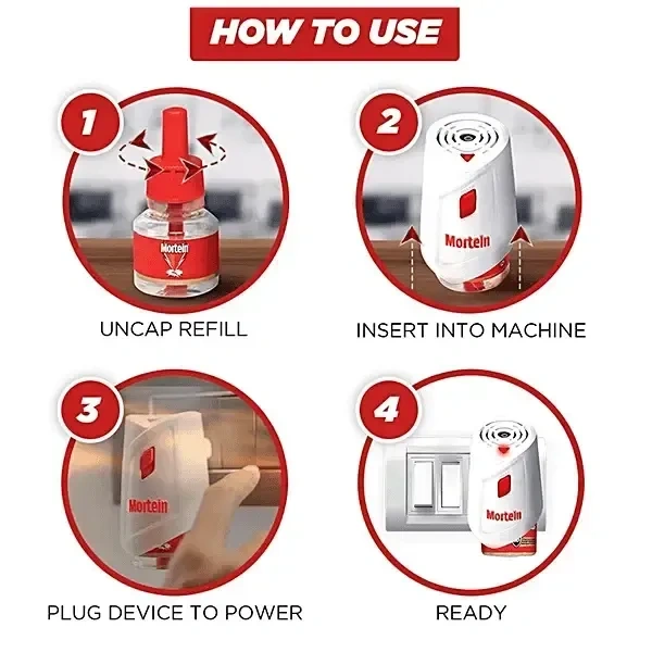 mortein smart+ peaceful nights mosquito repellent refill - 45ml