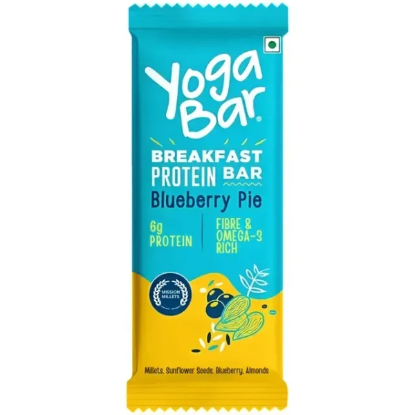 yoga bar breakfast protein bar blueberry - 45 gm