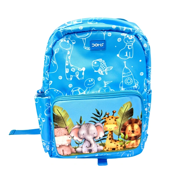 DOMS School Bag Jungle - Turquoise Blue
