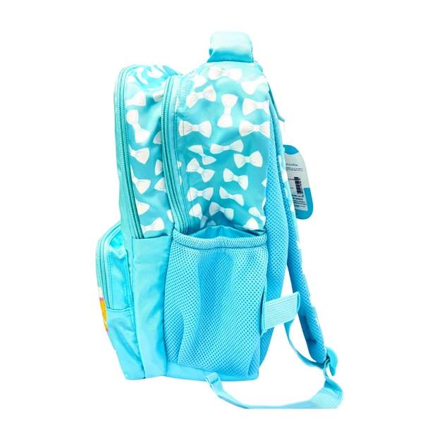 DOMS School Bag Puppy Face - Cyan Aqua