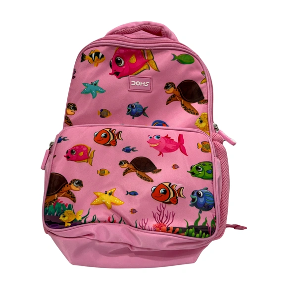 DOMS School Bag Aqua  - Persian Pink