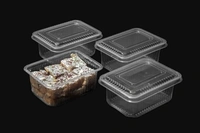 Paras Polymers Premium Quality Pastic Containers  - 1000 ML, Transparent