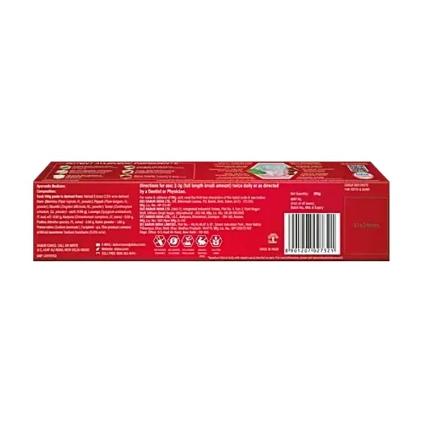 Dabur Red Ayurvedic Fluoride Free Toothpaste, 200 g - 200G