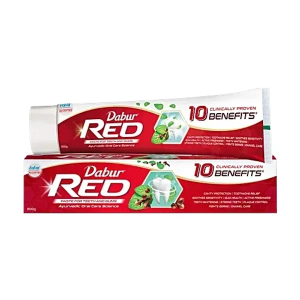 Dabur Red Ayurvedic Fluoride Free Toothpaste, 200 g - 200G