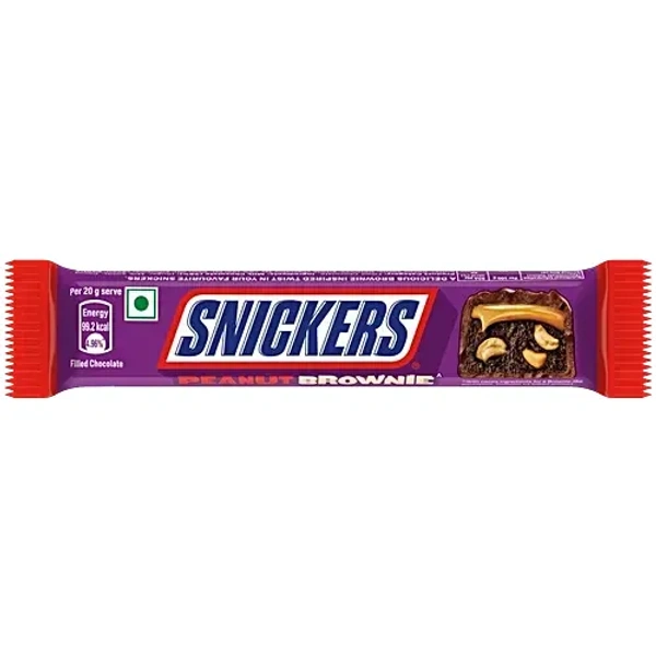 Snickers Peanut Brownie Chocolates  - 24Gm