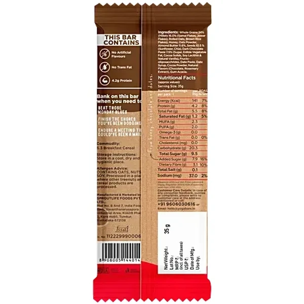 Yoga Bar Chocolate Chunk Nut Multigrain Energy Bar - 38 g