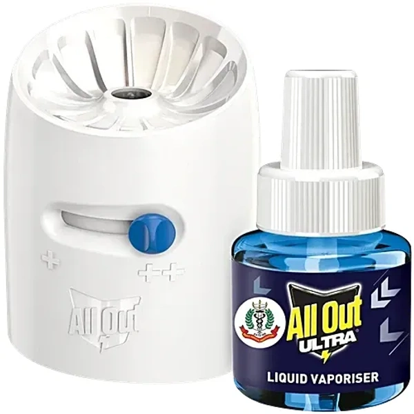 All Out Ultra Liquid Vaporiser Mosquito Repellent Starter Pack,l Machine + Refill - 45 mL