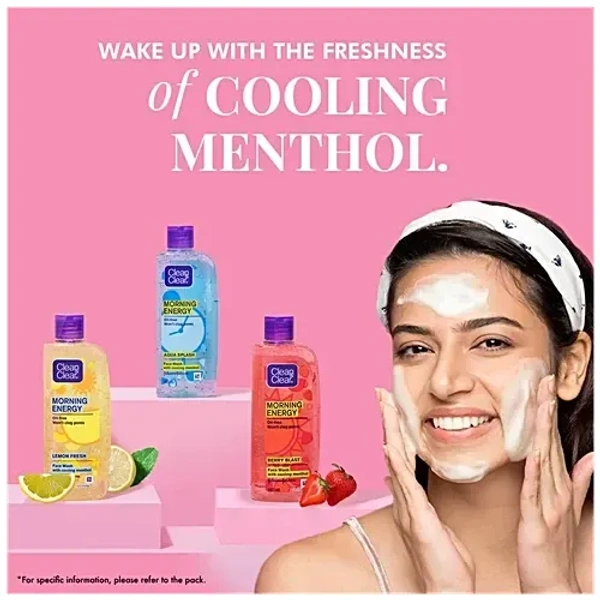 Clean & Clear Morning Energy Berry Blast Face Wash, 100 ml - 100ml