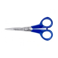 Munix GL-2150 126 mm / 4.9" Stainless Steel Scissors | Pointed Thin Tip with Shock Proof Body | Ergonomic & Soft Handles for Easy Handling | - 126 mm, Multi-color