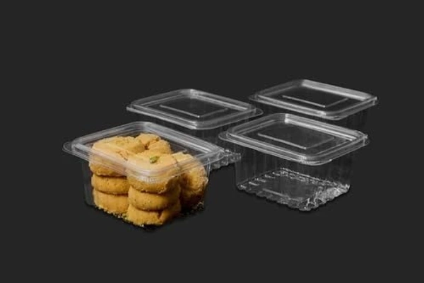Paras Polymers Premium Quality Pastic Containers  - 150 ML, Transparent