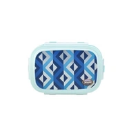 Jewel Snap Steel Big Insulated Stainless Steel Lunch Box with Partition | Compact Tiffin Box for Kids & Adults | Stylish Design with Quote | BPA-Free | Microwave Safe Lid - 550 ML, Multi-color