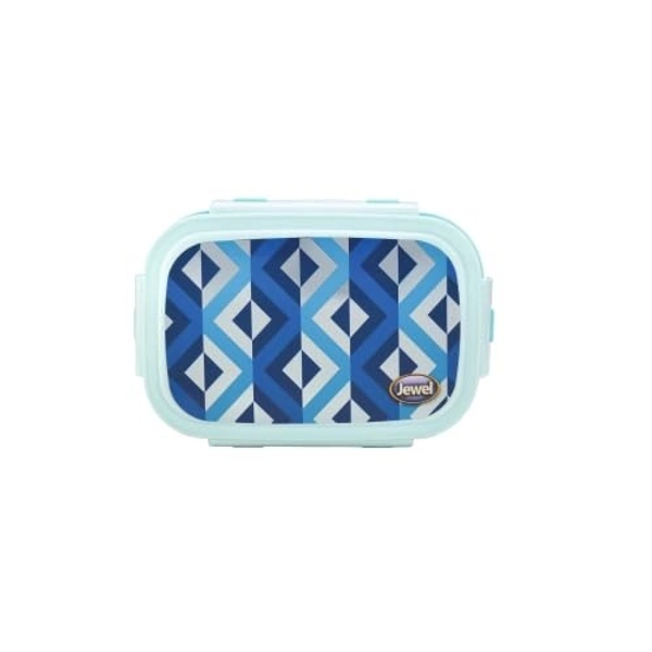 Jewel Snap Steel Big Insulated Stainless Steel Lunch Box with Partition | Compact Tiffin Box for Kids & Adults | Stylish Design with Quote | BPA-Free | Microwave Safe Lid - 550 ML, Multi-color