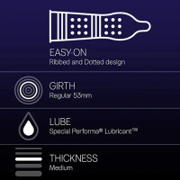 Durex Condoms, Mutual Climax - Pack of 3N Condoms - 180 mm