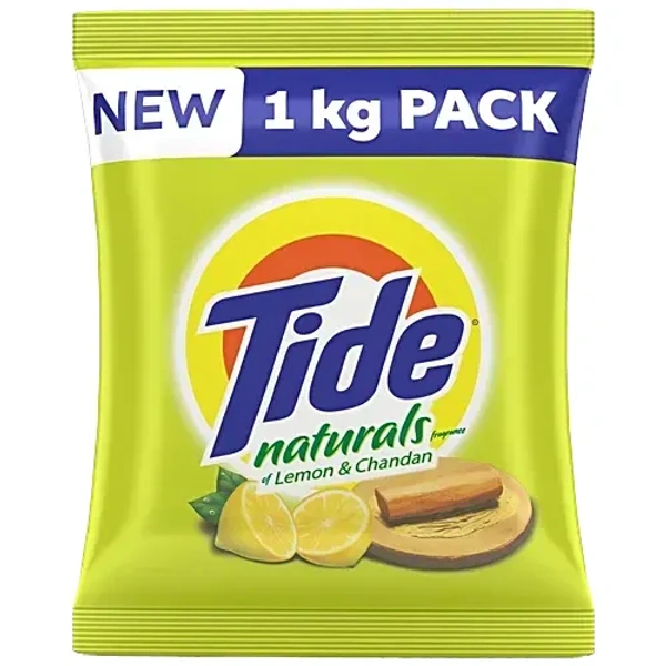 Tide Naturals Detergent Washing Powder - Lemon & Chandan, 1 kg - 1kg