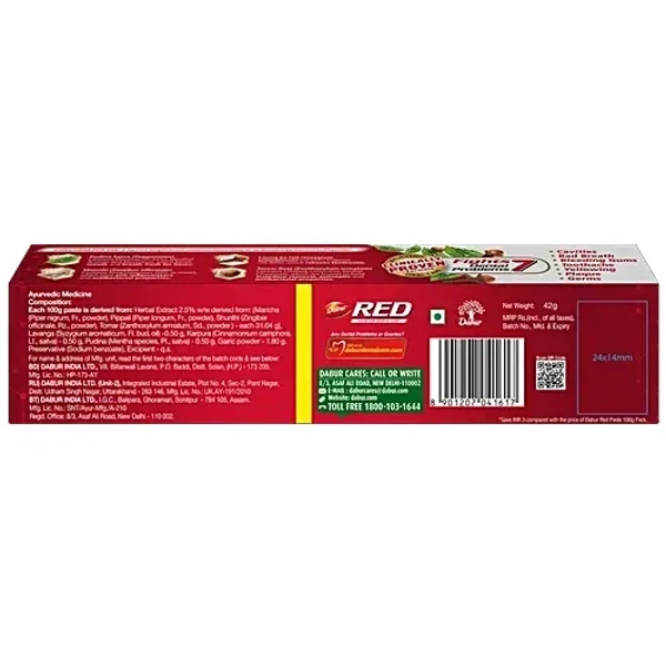 Dabur Red World’s No.1 Ayurvedic Fluoride Free Toothpaste,