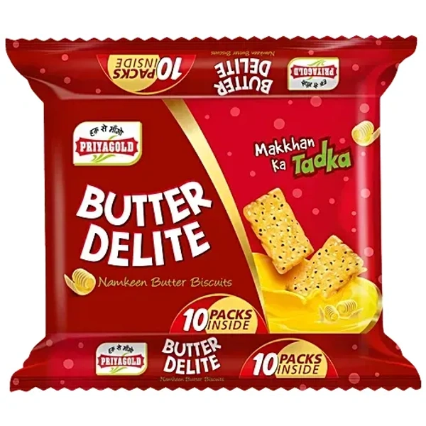 Priyagold Biscuits - Butter Delight Jumbo Pack, 320 g