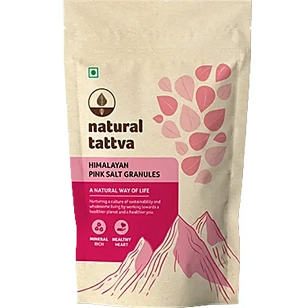 Natural Tattva Organic Himalayan Pink Salt Granules - 500g