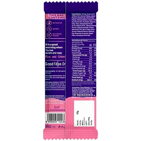 Yoga Bar Apricot Fig Protein Bar - 50 g