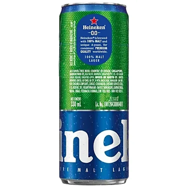 Heineken 0. 0% Alcohol Free Beer, 330 ml Can - 330ml