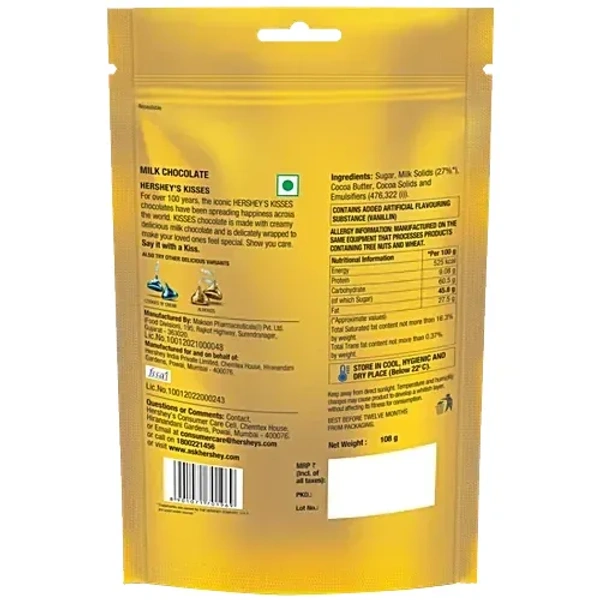 Hershey's Kisses Milk Chocolate - 108G