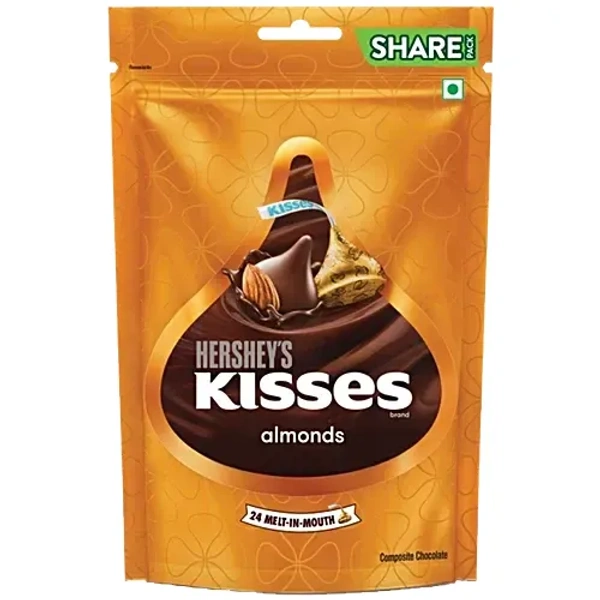 Hershey's Kisses Almonds Chocolate - 100.8G