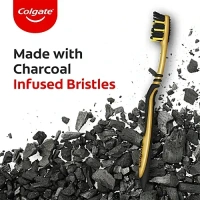 Colgate ZigZag Charcoal Soft Bristle Manual Toothbrush for adults