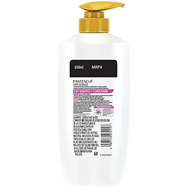 Pantene HairScience Hairfall Control Shampoo + Conditioner, 650 ml