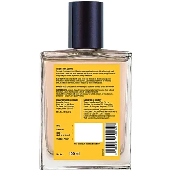 Bombay Shaving Company Turmeric And Sandalwood After Shave Lotion - 100 ml