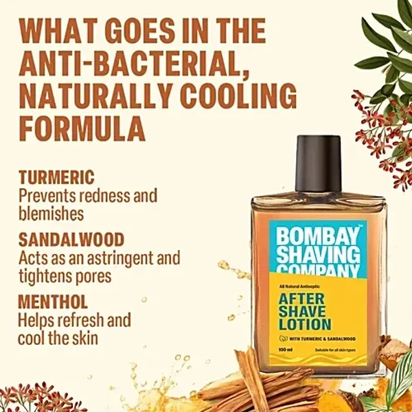 Bombay Shaving Company Turmeric And Sandalwood After Shave Lotion - 100 ml