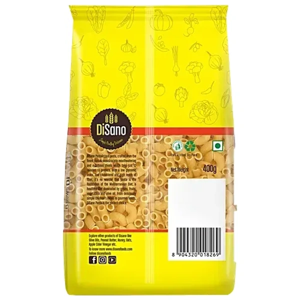 Disano Elbow Macaroni Pasta - 100% Durum Wheat, 400 g