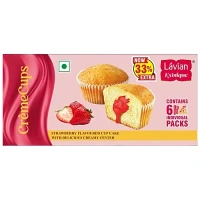 Lavian Exotique Creme Cups Strawberry Flavoured Cup Cake